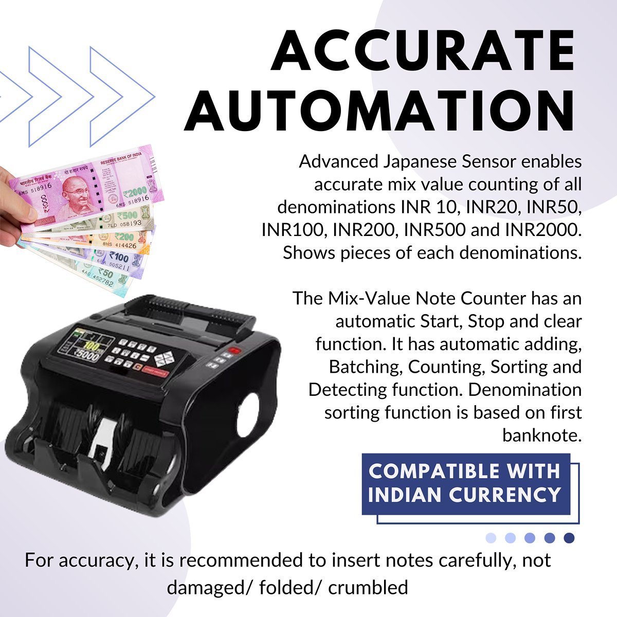 NP Tech| Nptech NPMIX-2000 Japanese note counting machine with UV, MG ...